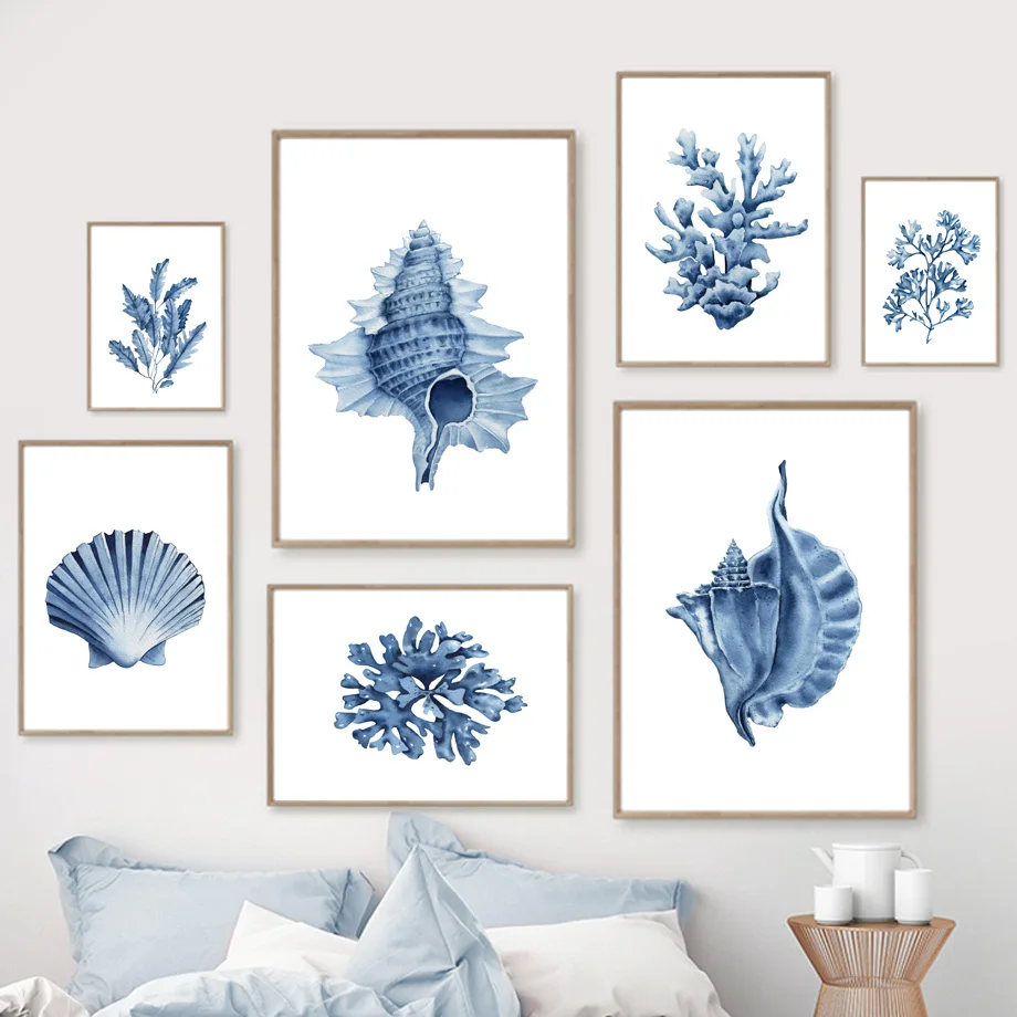 Arte de Pared en Acuarela con  - Marine Coral reseña y precio