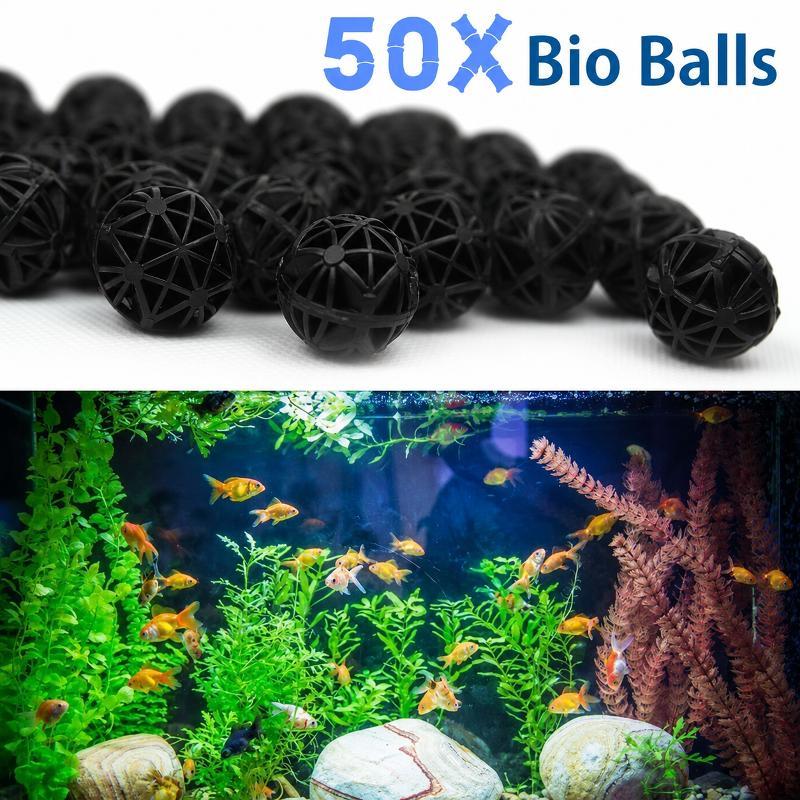 50 Piezas de Bolas de Filtro B - Marine Aquarium reseña y precio