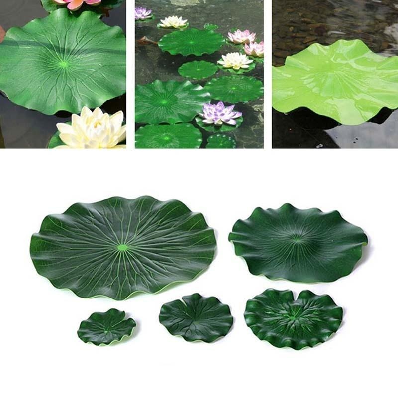 Hojas de Loto Artificiales 202 - Ocean Aquarium reseña y precio