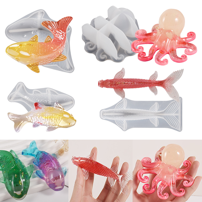 Molde de resina epoxi con form - Marine Fish Tank reseña y precio