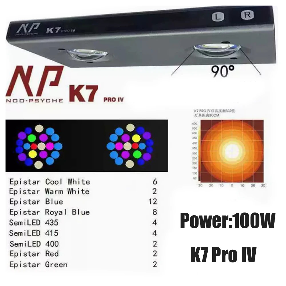 Lámpara LED para acuario de ag - Reef Aquarium reseña y precio